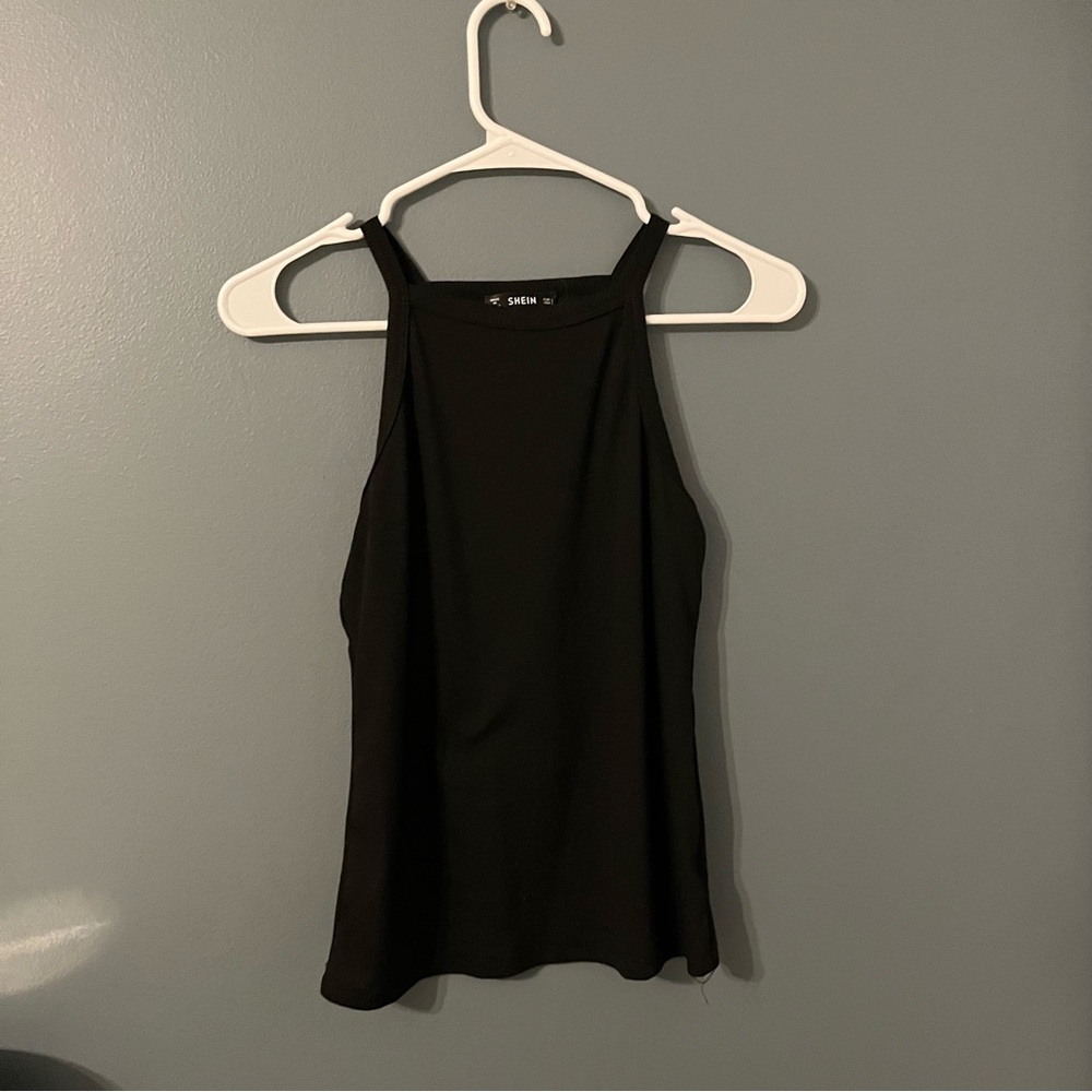 SHEIN Black Halter Top